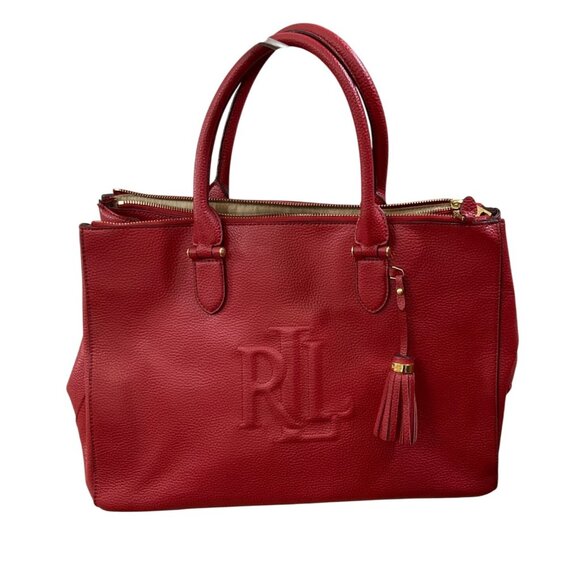 Pre-Owned Red Ralph Lauren RLL Shoulder Bag   -tassels - Picture 1 of 16